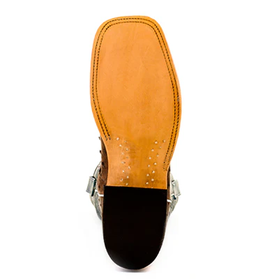 Men's Anderson Bean Kango Tabac Mad Dog Full Quill Ostrich with 13" Teal Faint Goat Tops - S3004 - Image 3